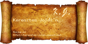 Keresztes Jolán névjegykártya